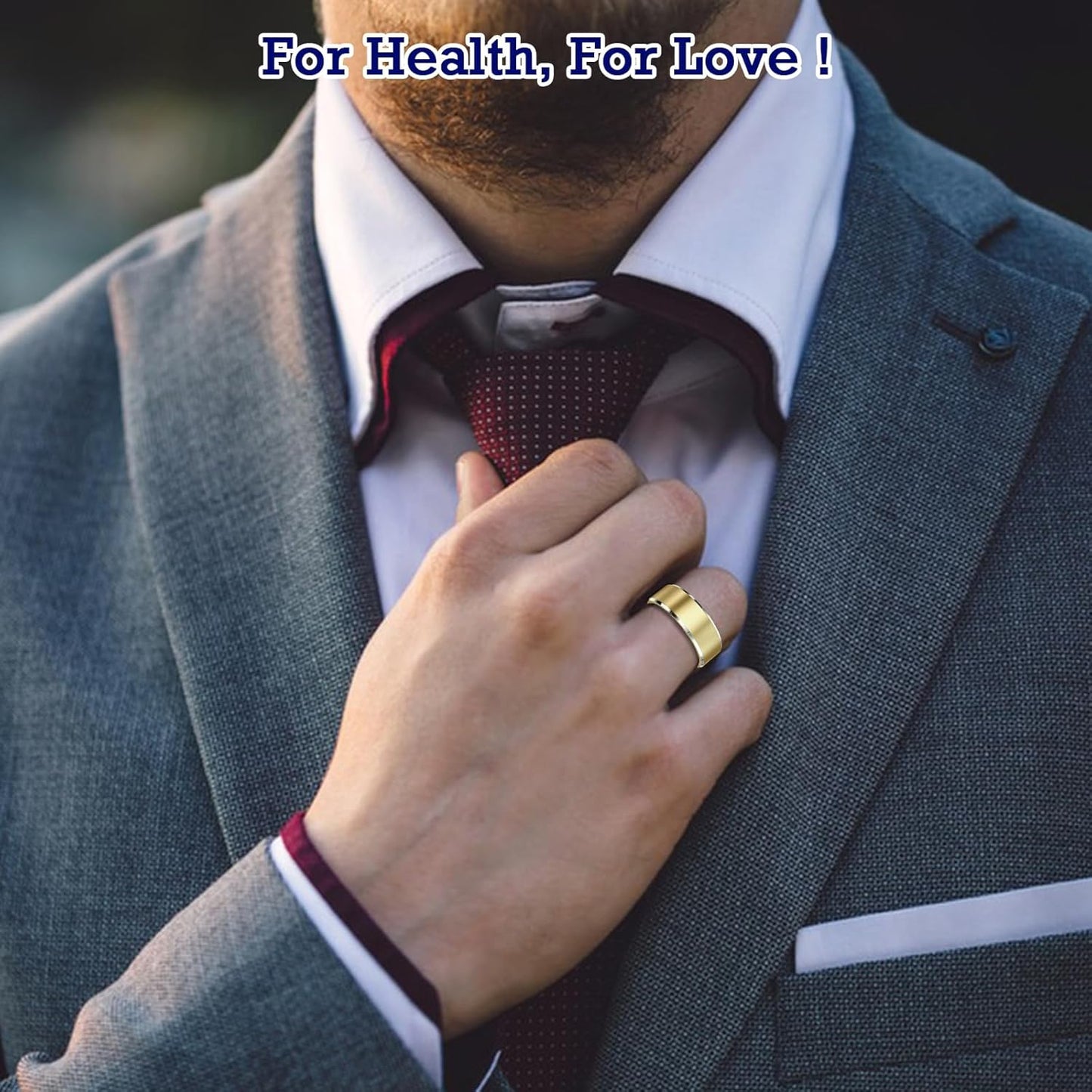 Smart Ring Health Tracker - Gold