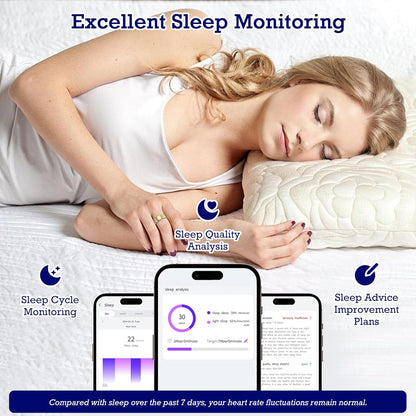 Smart Ring Health Tracker - Gold