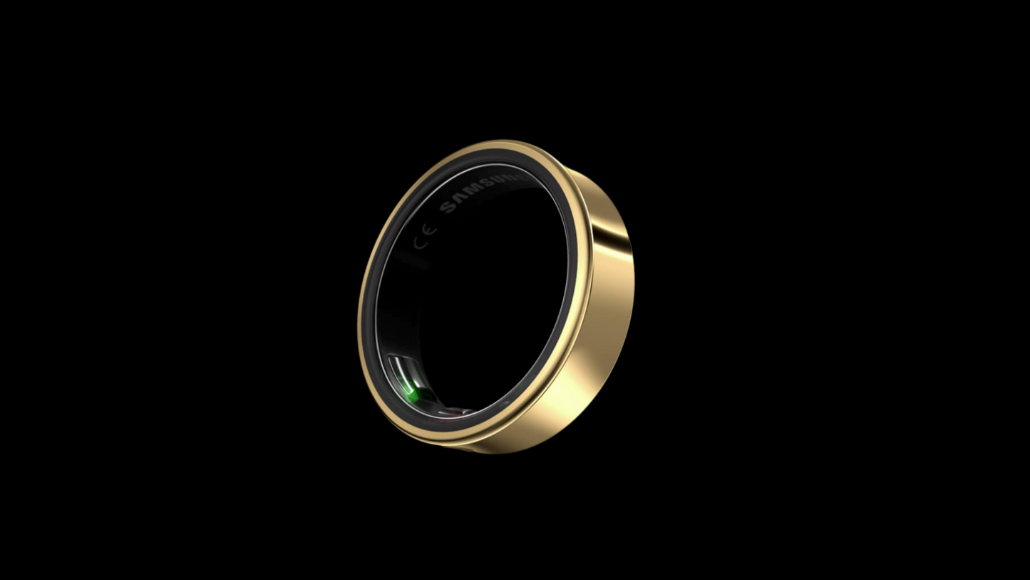Smart Ring Health Tracker - Gold